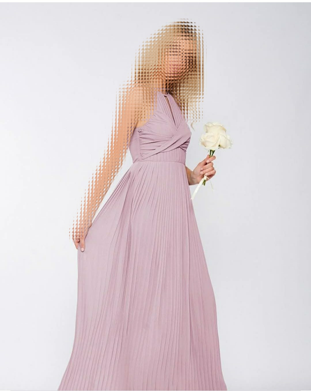 پیراهن زنانه  ماکسی مجلسی یاسی  کرپ حریر